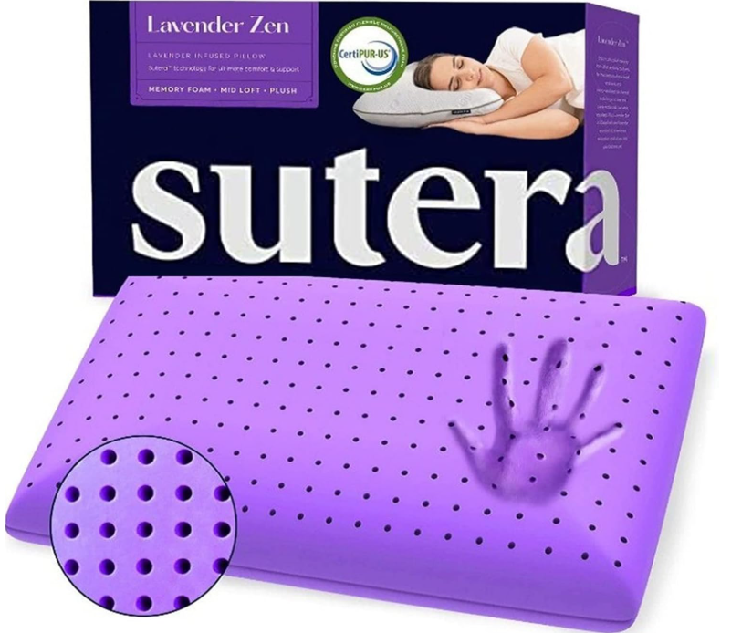 SUTERA Lavender Zen Memory Foam Cooling Pillow