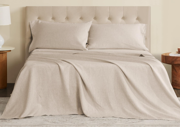 DAPU Linen Sheet Set- Best Cooling Sheets for Hot Sleepers